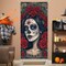 Dia De Los Muertos Door Cover Day of The Dead Porch Sign(Multicolor)72"L x 36"W